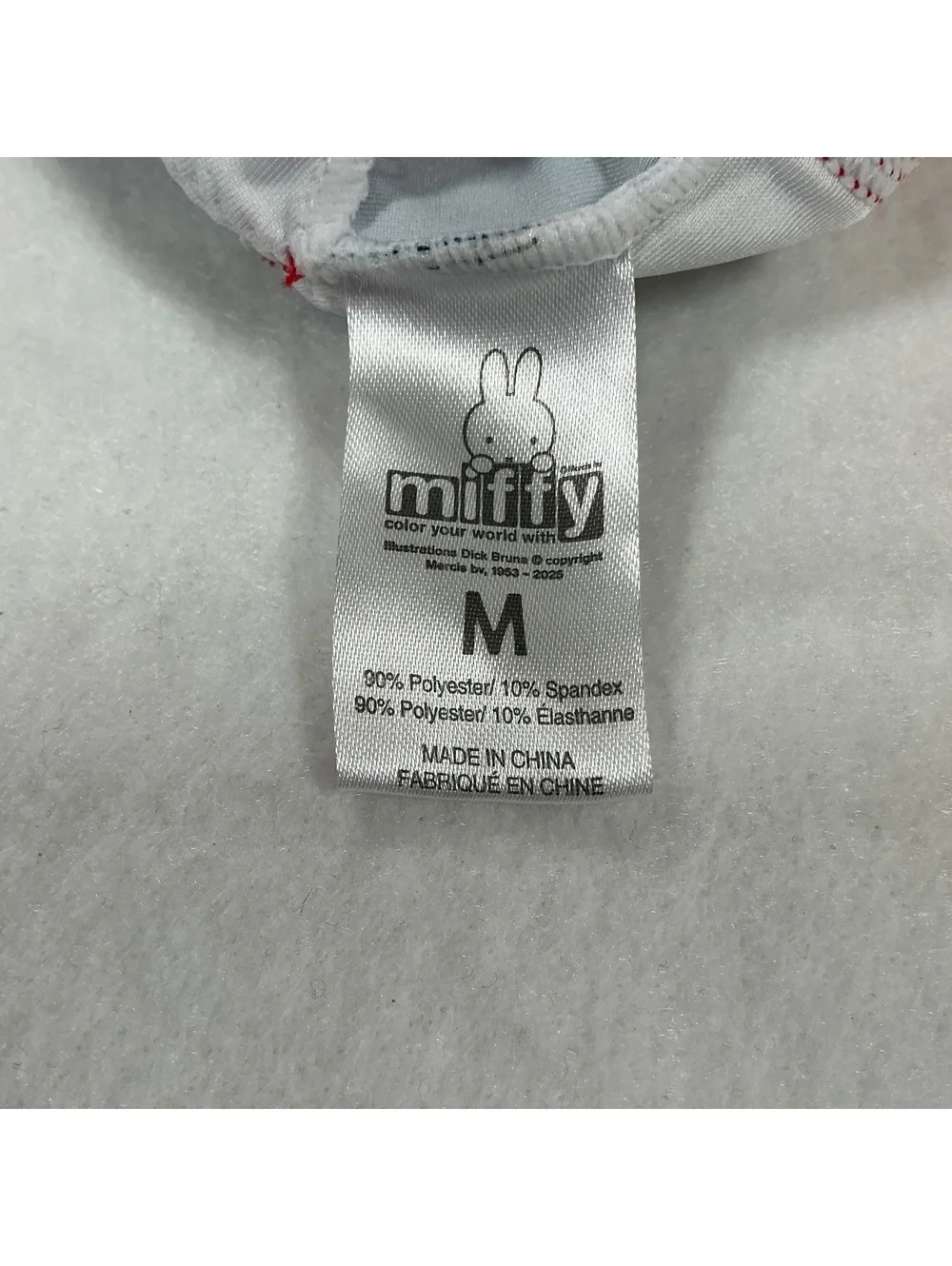 Miffy Strawberry Print Bralette Bra Women’s Medium Blue Red Kawaii Cute